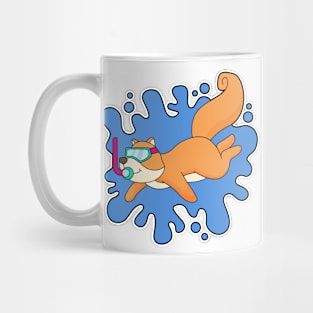 Squirrel Diver Snorkel Mug